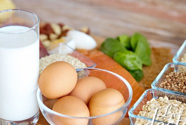 Comida ovolactovegetariana: alimentos de origen vegetal, lácteos y huevos.